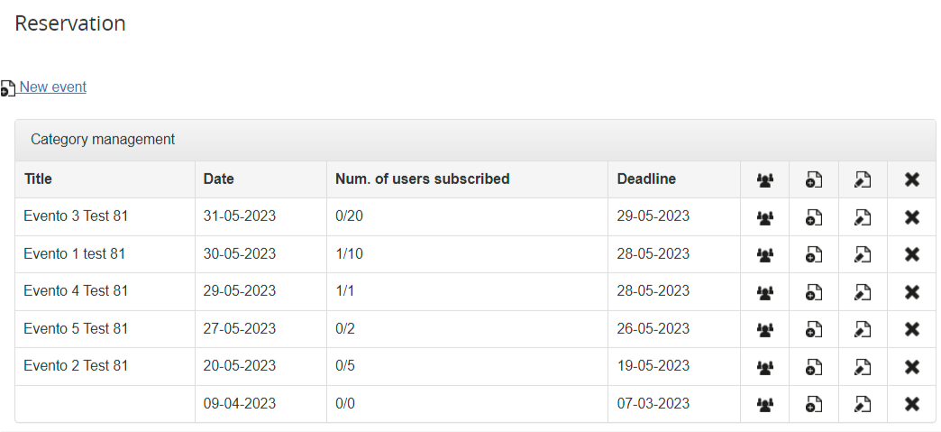 reservation be events